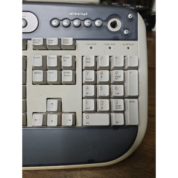 HP 5308 USB Keyboard Wired w Multimedia Buttons VTG Original-Works! - Picture 8 of 16